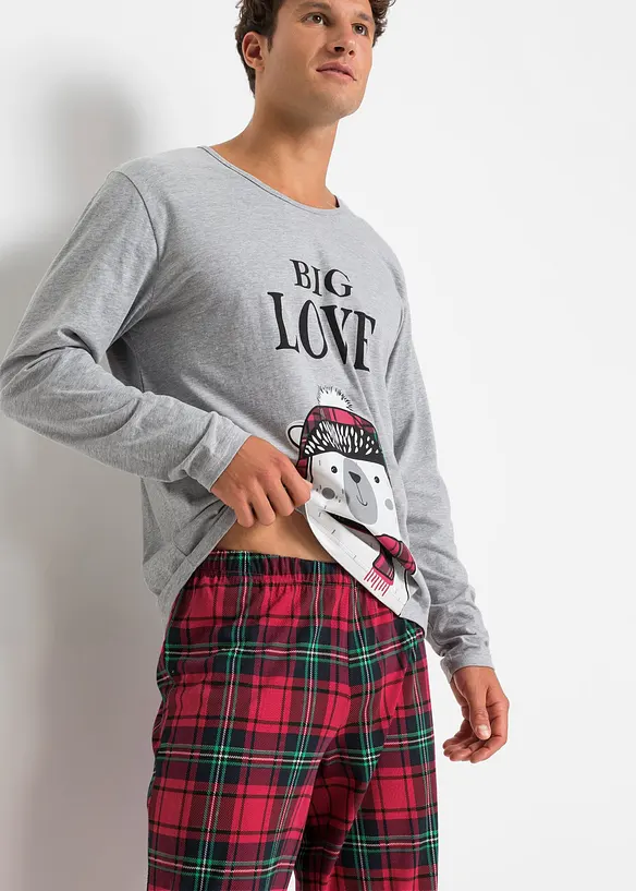 Pyjama met biologisch katoen (2-dlg.), bonprix
