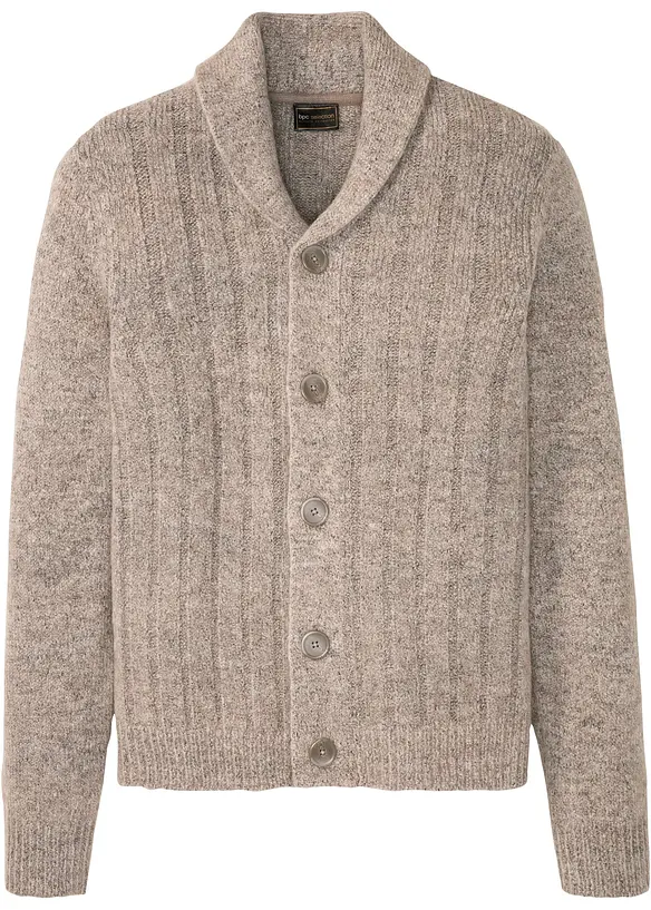 Vest met geribd patroon, bonprix