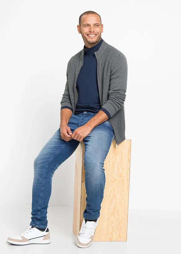 Fijn gebreid vest van puur katoen, bonprix