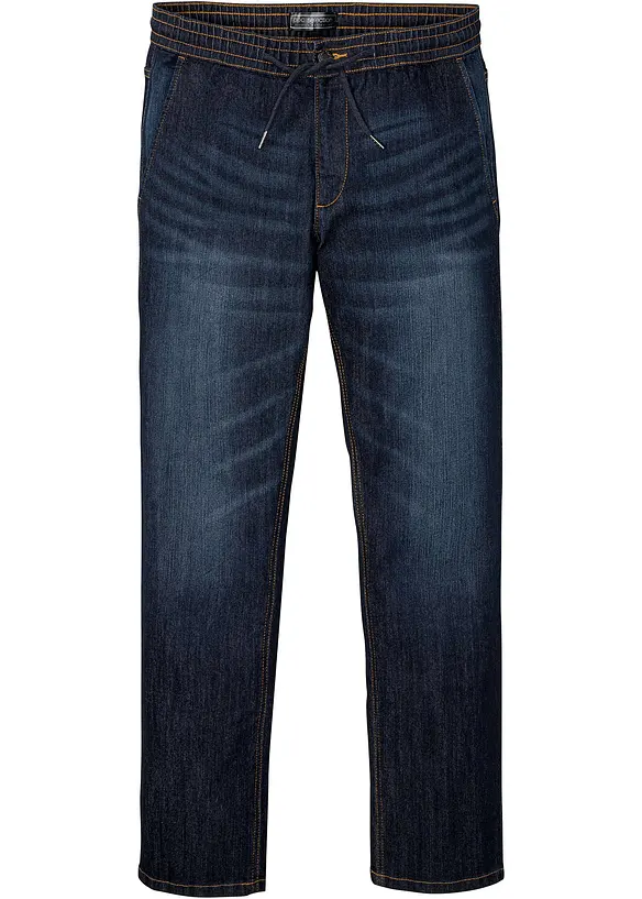 Regular fit stretch instapjeans, straight, bonprix