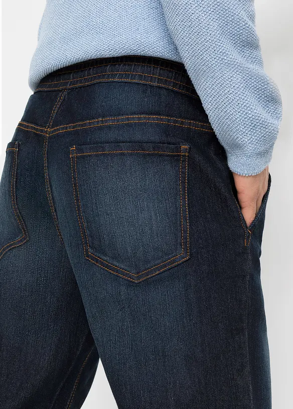 Regular fit stretch instapjeans, straight, bonprix