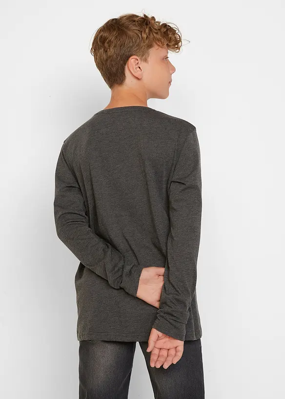 Jongens longsleeve met biologisch katoen (set van 2), bonprix