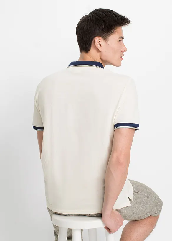 Pique poloshirt (set van 3), van katoen, bonprix