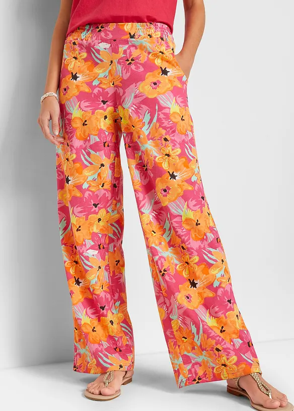 Jersey palazzo broek van een zachte viscosemix, bonprix