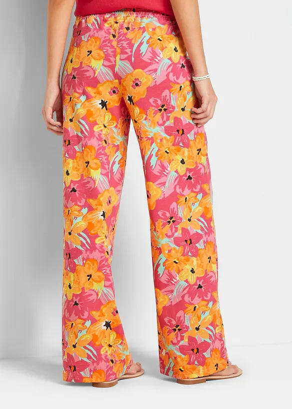 Jersey palazzo broek van een zachte viscosemix, bonprix