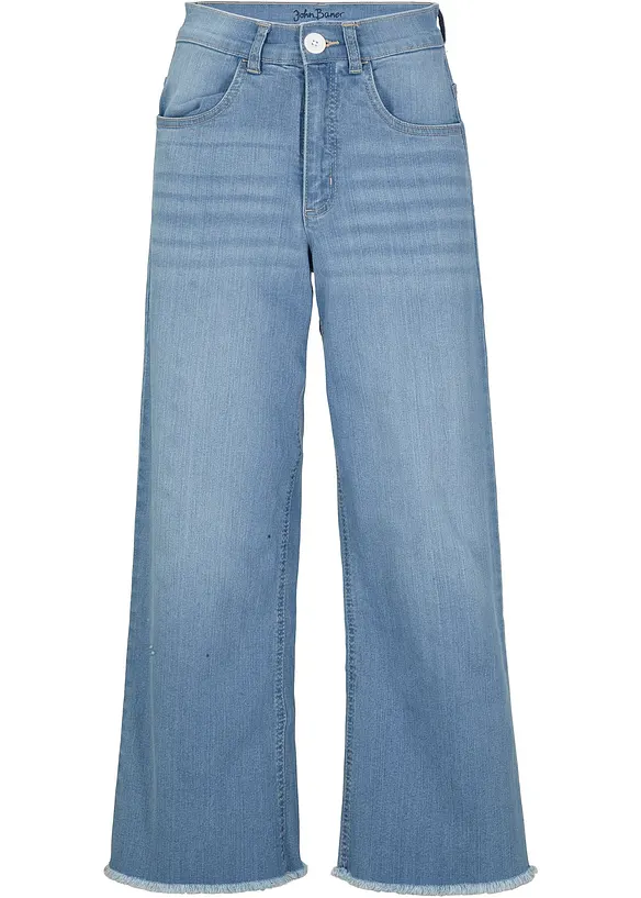 Comfort stretch 7/8 jeans, wide fit, bonprix