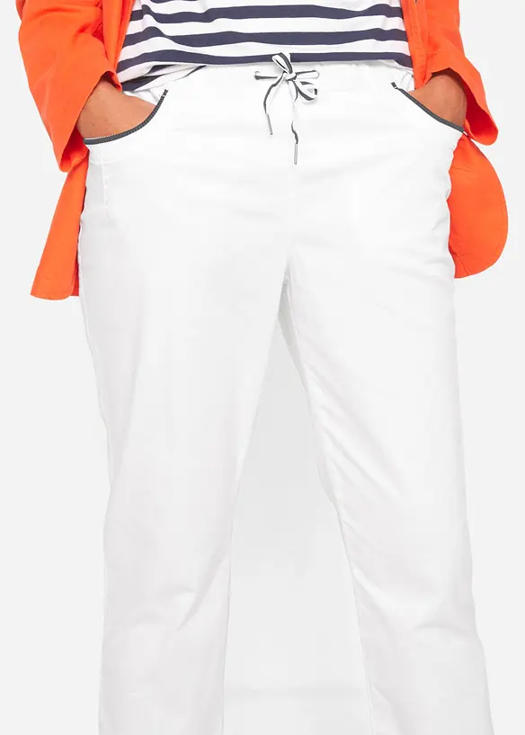 7/8 papertouch broek met comfortband, bonprix
