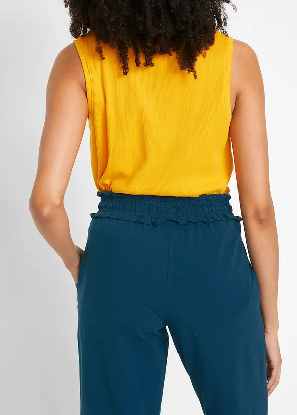 Jersey broek in een katoenmix, bonprix