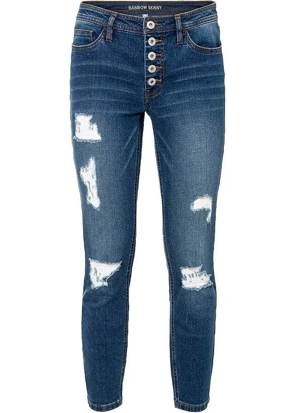 Cropped destroyed jeans, bonprix