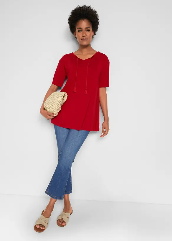 Longshirt in een viscosemix, bonprix
