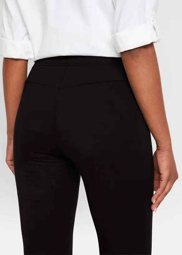 Wijd uitlopende legging van katoenmix (set van 2), bonprix
