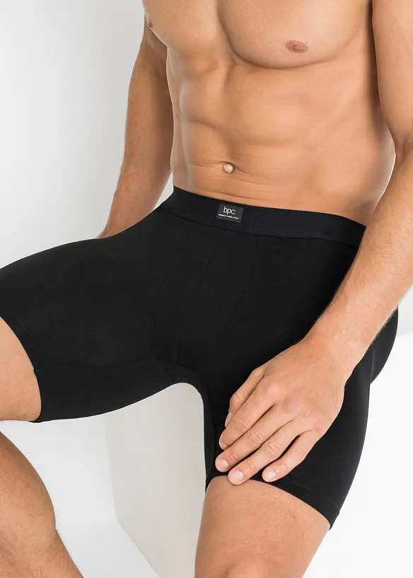 Strakke, lange boxershort met katoen (set van 2), bonprix