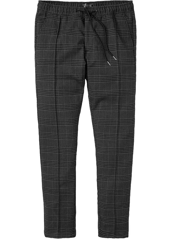 Broek met comfortband in wollen look, regular fit, bonprix