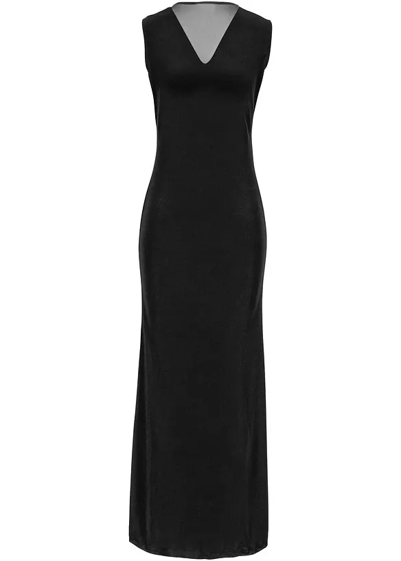 Maxi jurk met strass langs rugdecolleté, bonprix