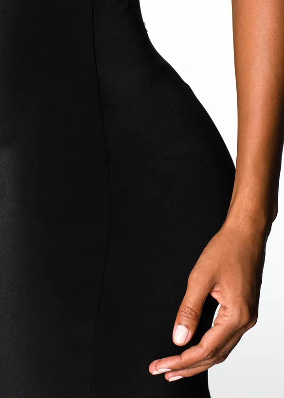 Maxi jurk met strass langs rugdecolleté, bonprix