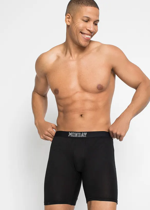 Strakke, lange boxer met katoen (set van 7), bonprix