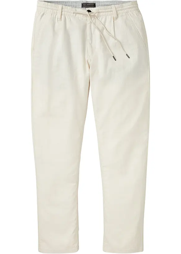 Regular fit linnen instapbroek, straight, bonprix