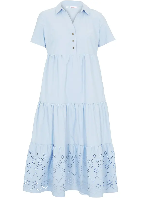 Tuniekjurk met broderie anglaise van puur katoen, bonprix