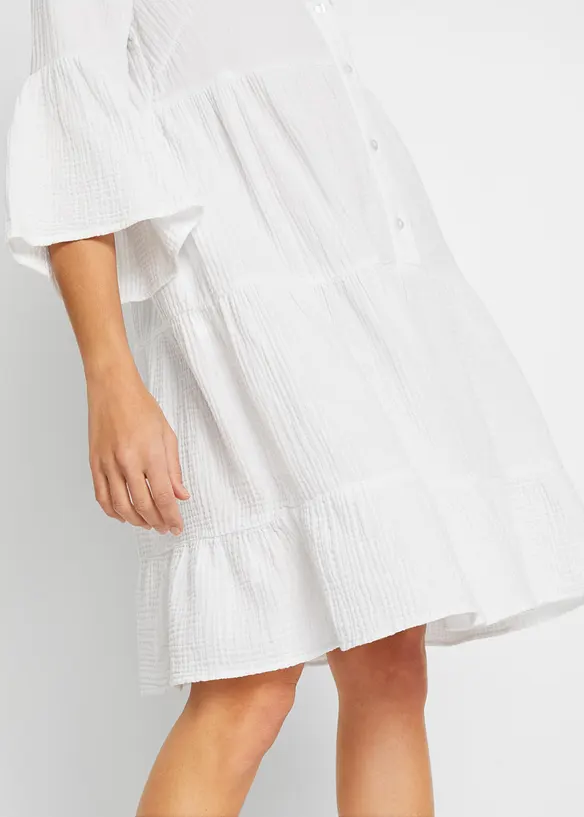 Tuniekjurk van mousseline, bonprix