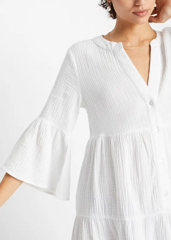 Tuniekjurk van mousseline, bonprix