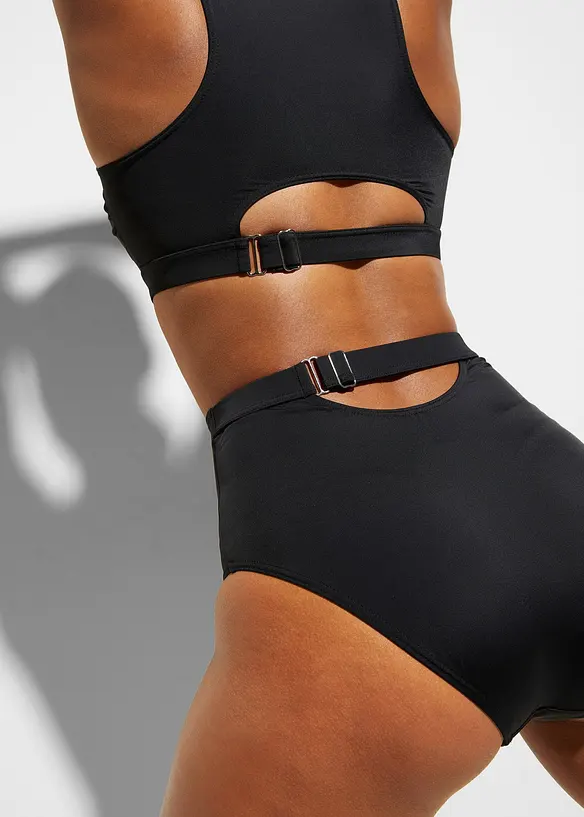 High waist bikinibroekje met verstelbare tailleband, bonprix