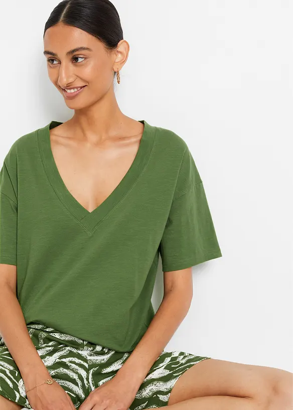 Oversized shirt van biologisch katoen, bonprix