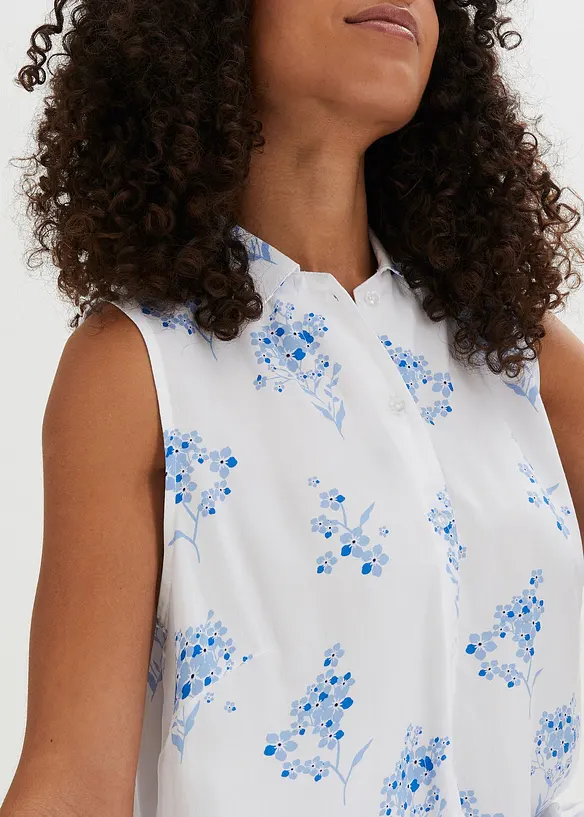 Mouwloze blouse van viscose, bonprix