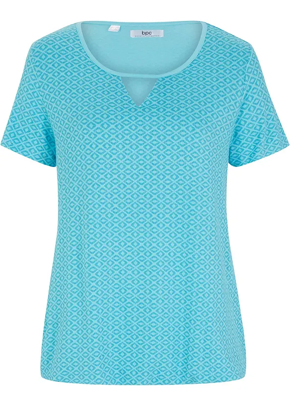 Shirt met elastiek, korte mouw, bonprix