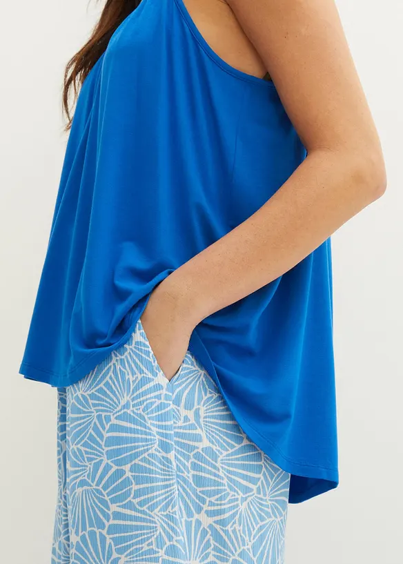 Top met spaghettibandjes van soepele viscose, bonprix