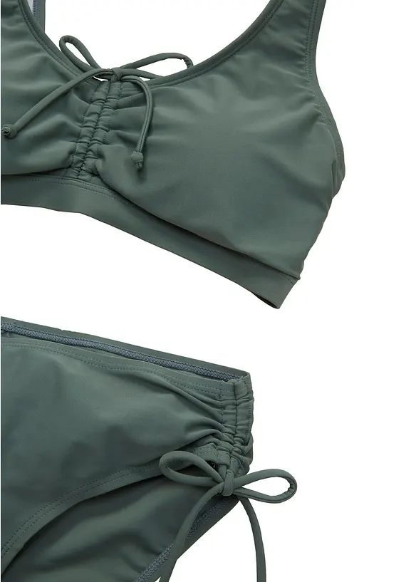 Bralette bikini met  strikkoord (2-dlg. set), bonprix