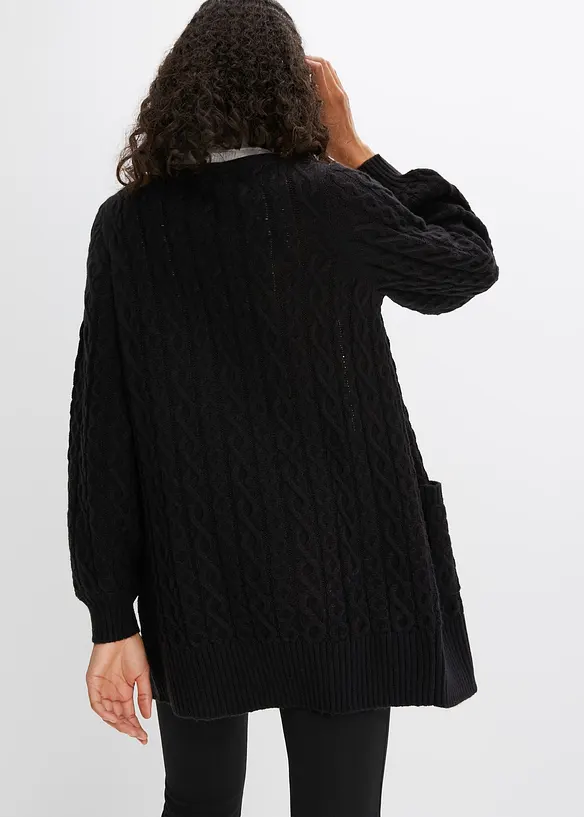 Lang vest met zakken, bonprix