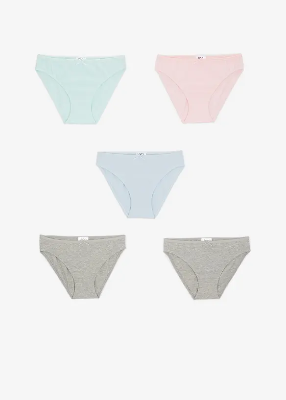 Meisjes slip (set van 5), bonprix