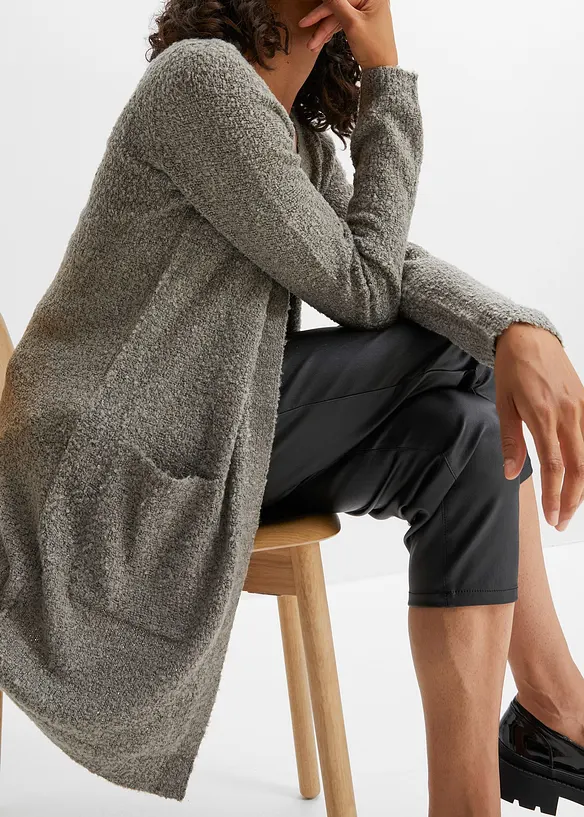 Lang vest van bouclé, bonprix