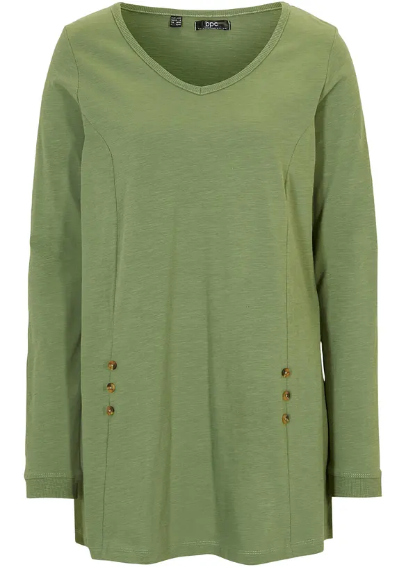 Longshirt van puur katoen, bonprix