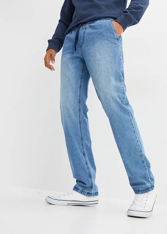 Regular fit thermo instapjeans, straight, bonprix