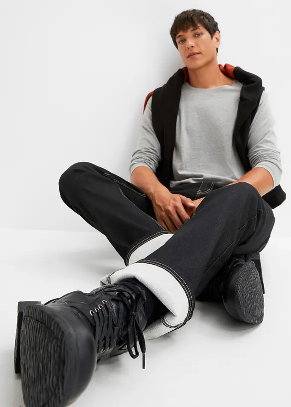 Regular fit stretch thermojeans, bootcut, John Baner JEANSWEAR