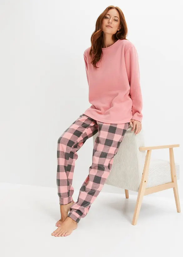 Huispak van fleece (2-dlg.), bonprix