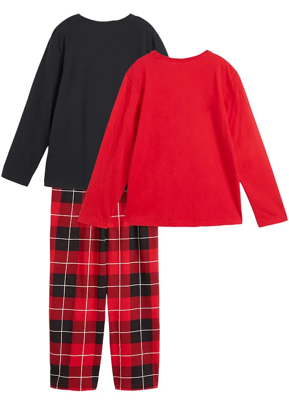 Kinder pyjama van biologisch katoen (3-dlg. set), bonprix