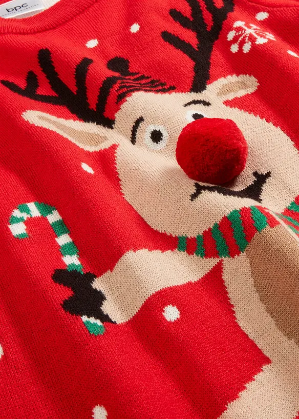 Kersttrui met ronde hals, bonprix