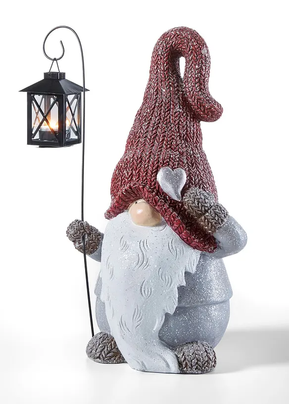 Ornament kabouter met lantaarn, bonprix