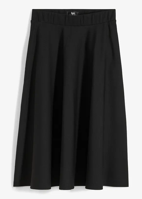 Midi rok van viscoseblend, knielengte, bonprix