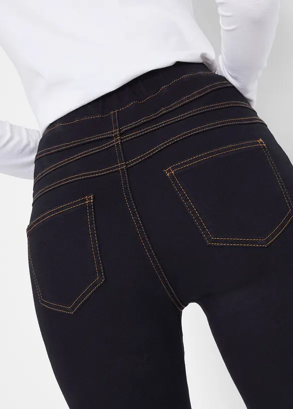 High waist thermo jegging van licht en elastisch materiaal met comfortband, bonprix