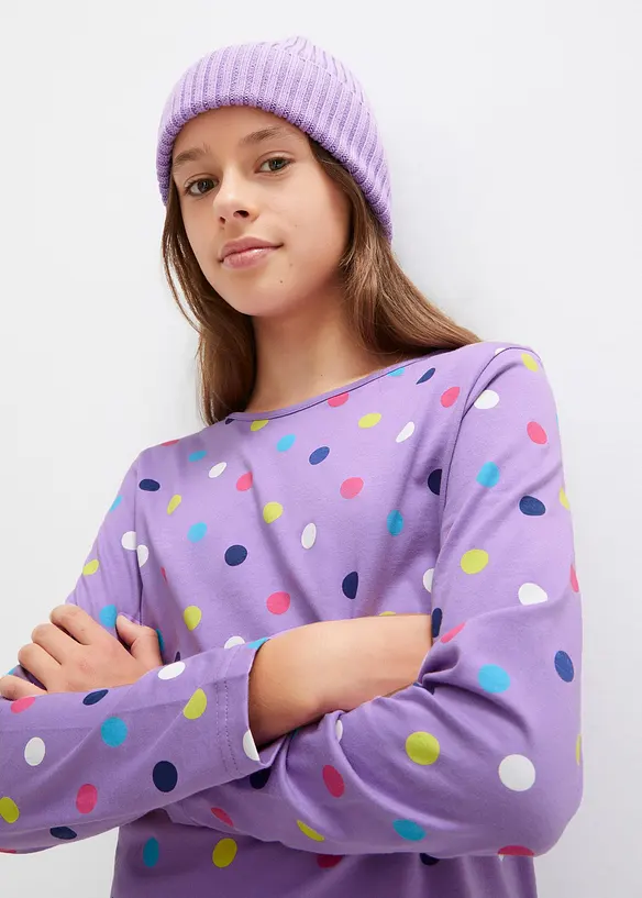 Shirt met lange mouwen van puur biologisch katoen (set van 3), bonprix