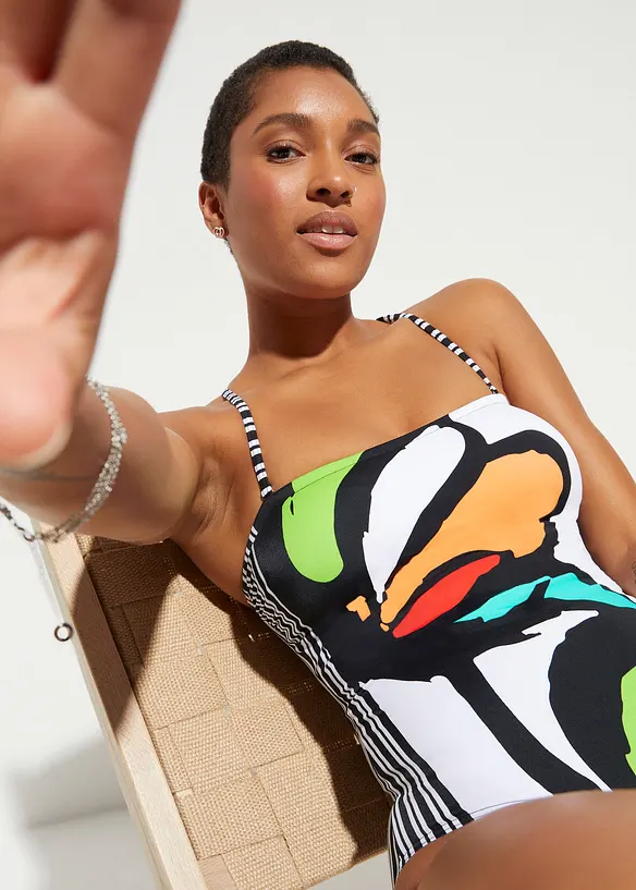 Bandeau badpak met gerecycled polyamide, bonprix