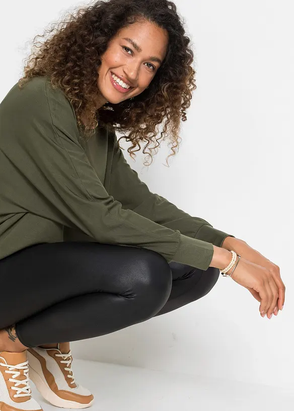 Longshirt en top in een viscosemix, bonprix