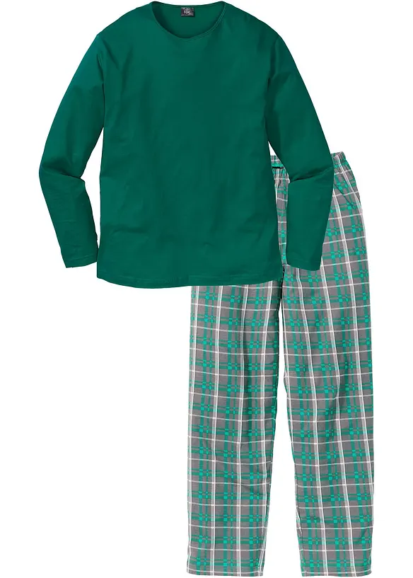 Pyjama met lange mouwen van katoen, bonprix