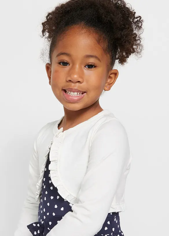 Meisjes shirt bolero met biologisch katoen, bonprix
