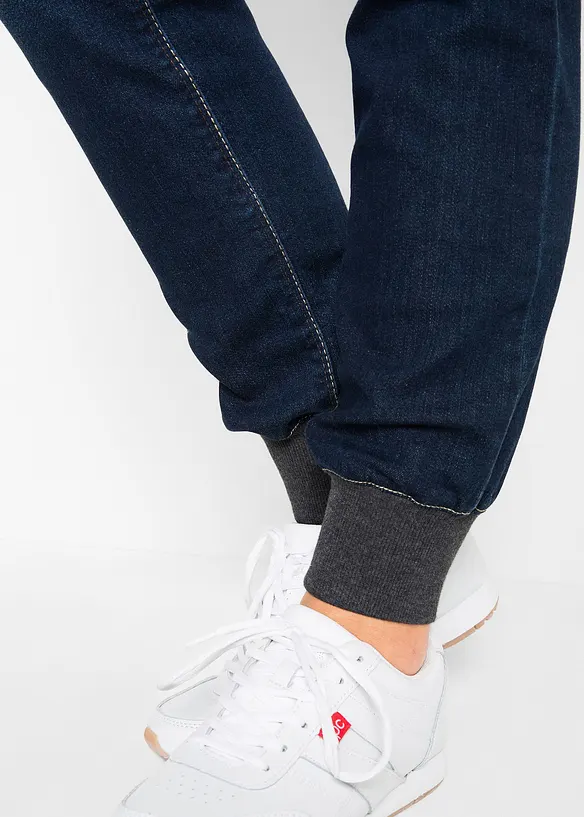 Boyfriend jeans mid waist met comfortband, bonprix