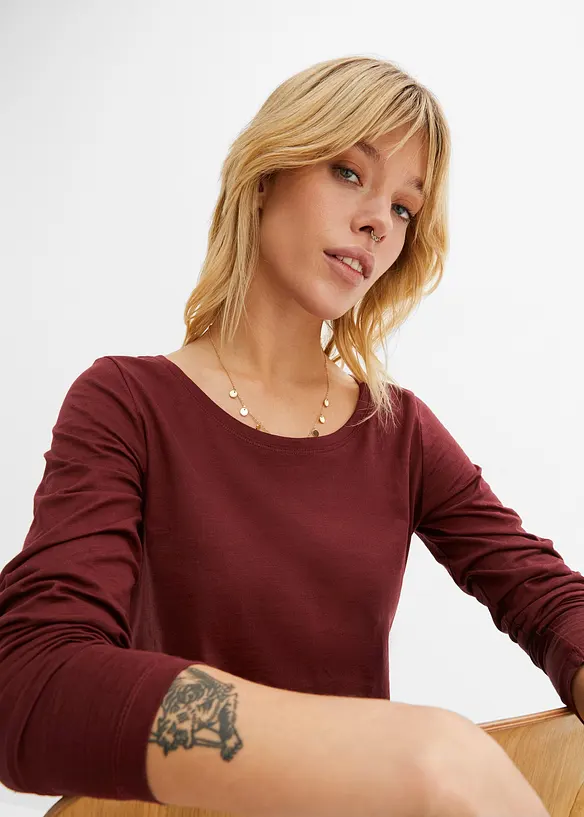 Longsleeve van katoen, bonprix