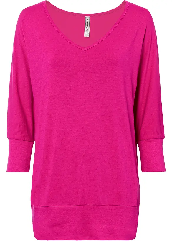 Oversized shirt van soepele viscose, bonprix